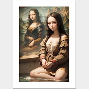 mona lisa Posters and Art